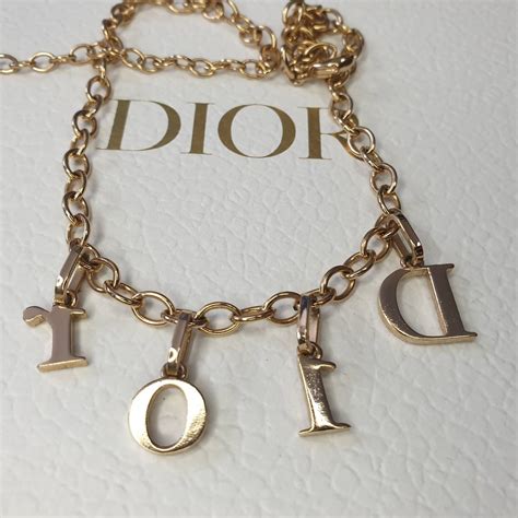 dior written necklace|full name Dior necklace.